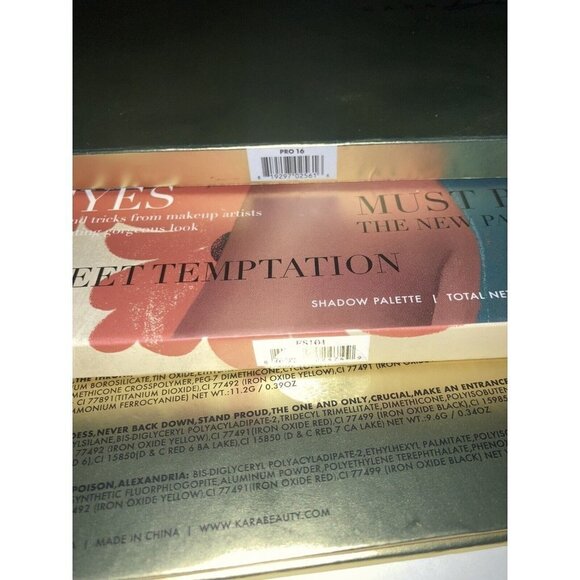 Kara Beauty Starry Eyes & Cleo Queen Eye Shadow Palette lot 46 shades blush bron - Picture 6 of 9